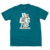 Baseline - New Stacked Logo Tee (Oceanic/Salmon & White)